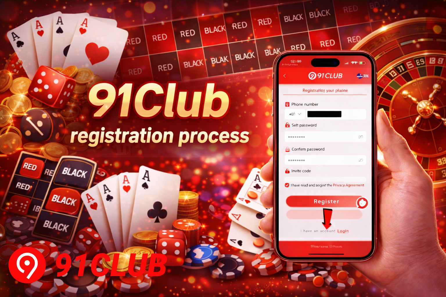 91Club Registration Process